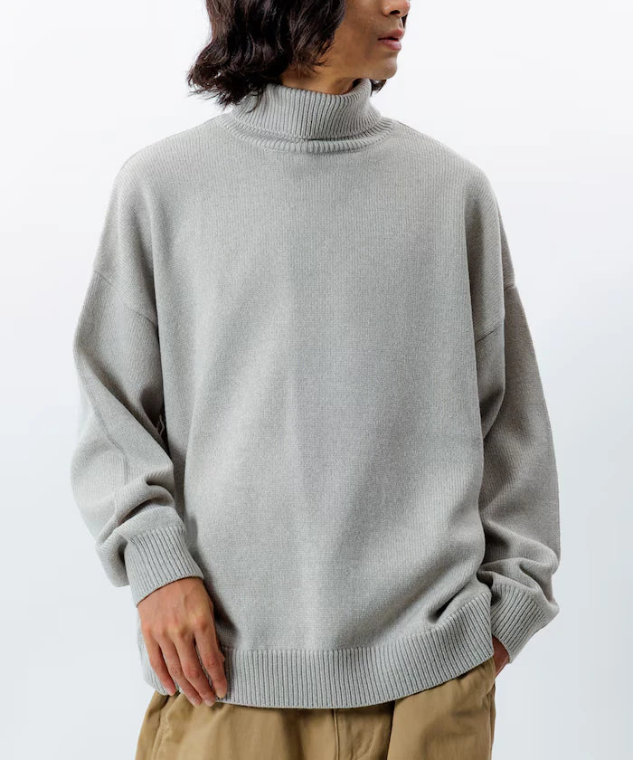 Relaxed Fit Easy Care Washable Turtleneck Knit