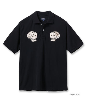 Suka Polo Shirt Embroidered 'Skull & Snake'