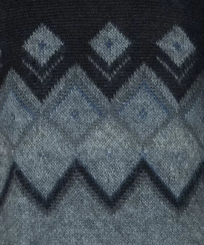 Jacquard Mohair Touch Knit Pullover Limited Edition