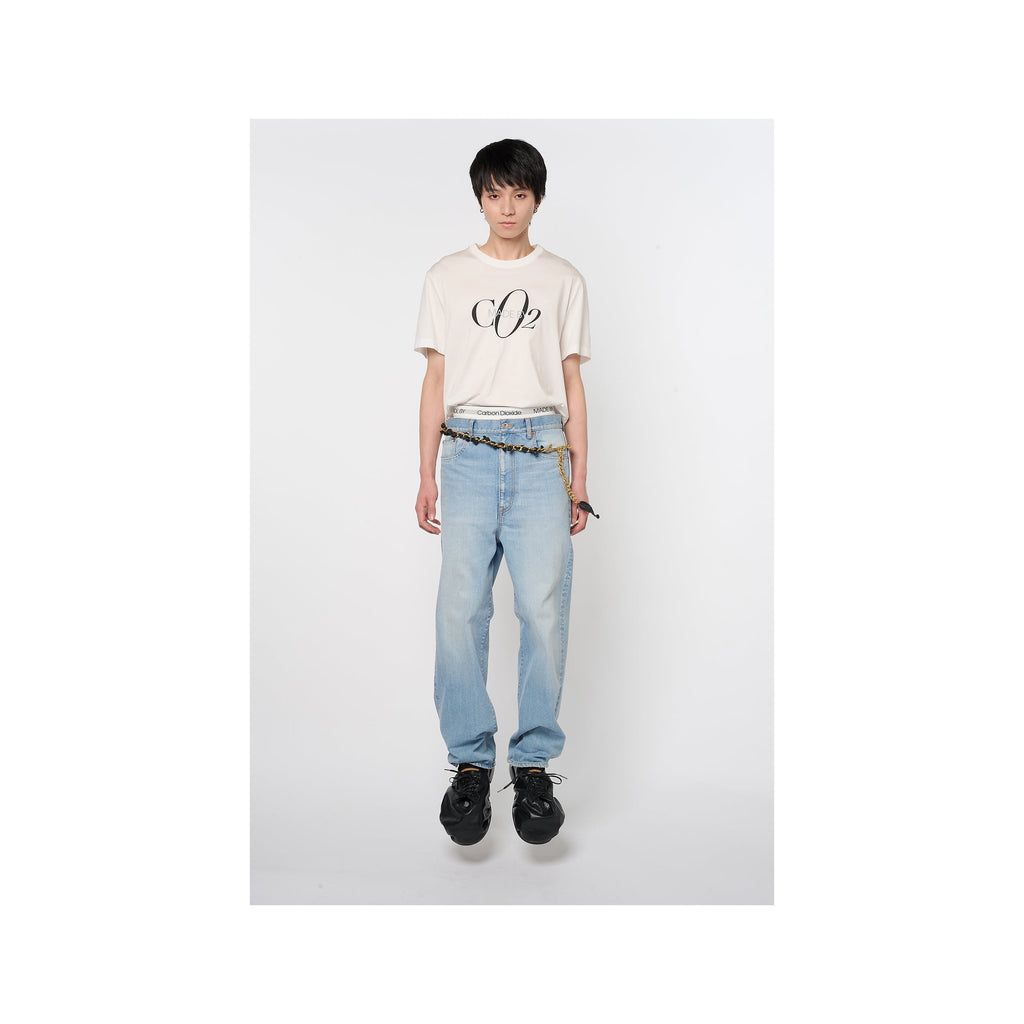 CO2 AIR YARN T-SHIRT：WHITE