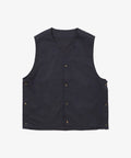 gilet navy twill