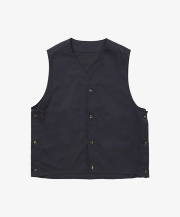 gilet navy twill