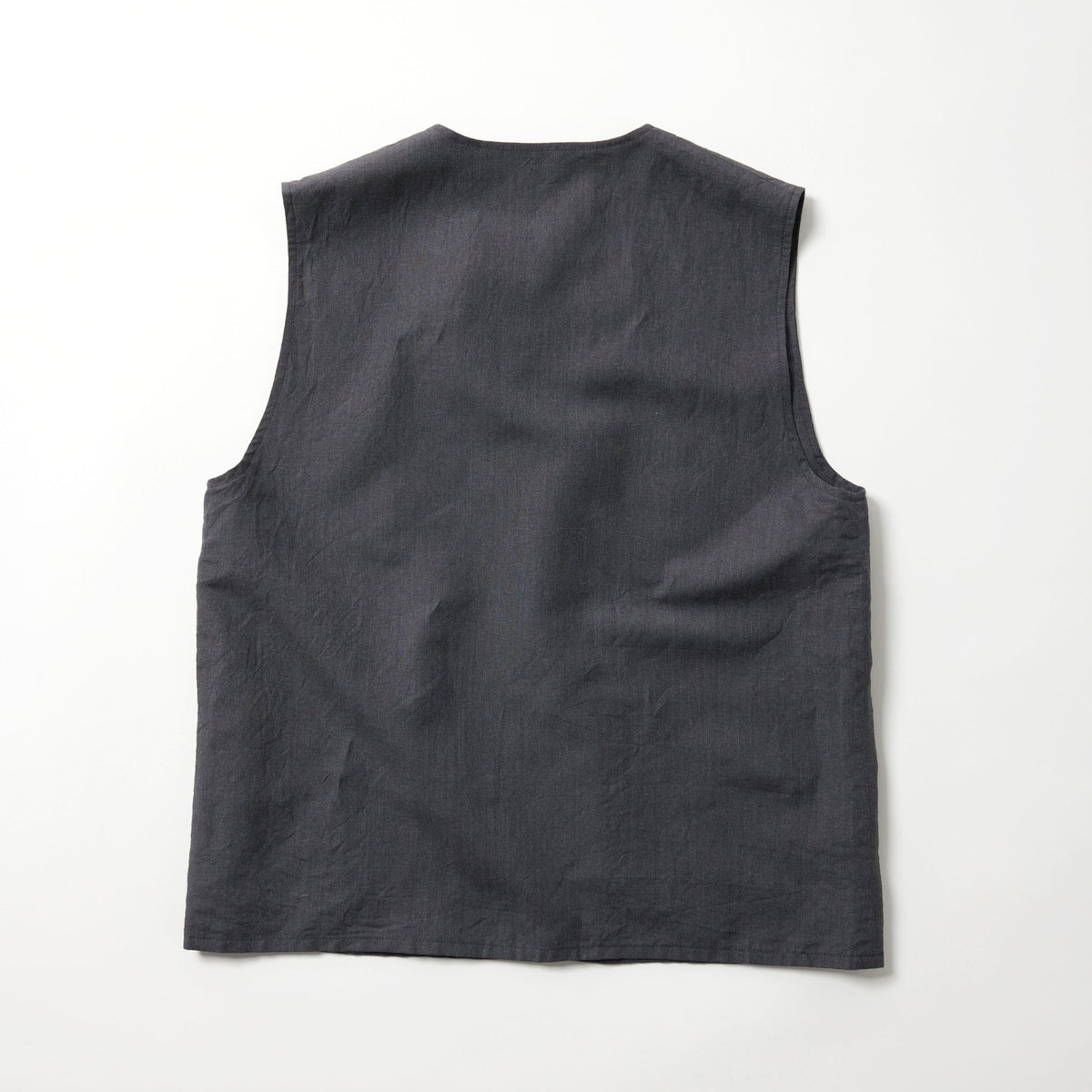 GL15864 / LINEN × WOOL TROPICAL CREW NECK VEST