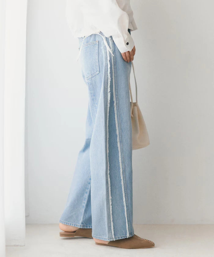 Side Fringe Curve Denim