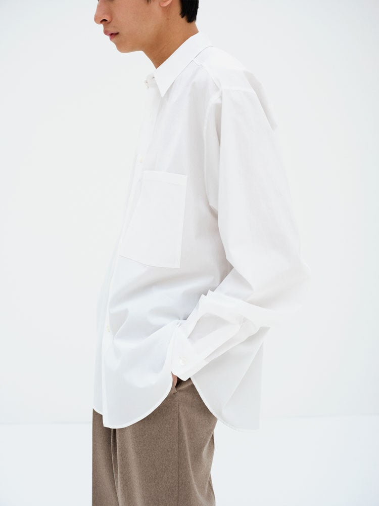 WASHED FINX TWILL BIG SHIRT