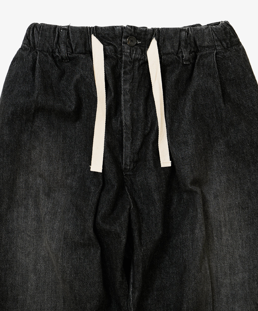 baggy trousers black denim damaged