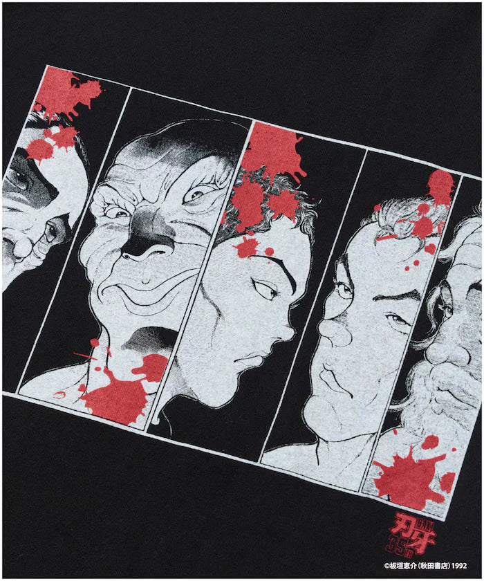 [June 12 12:00 Start of Sale] Baki 'I Want to Know Defeat / The Most Evil Death Row Prisoner' Print Crew Neck T-Shirt