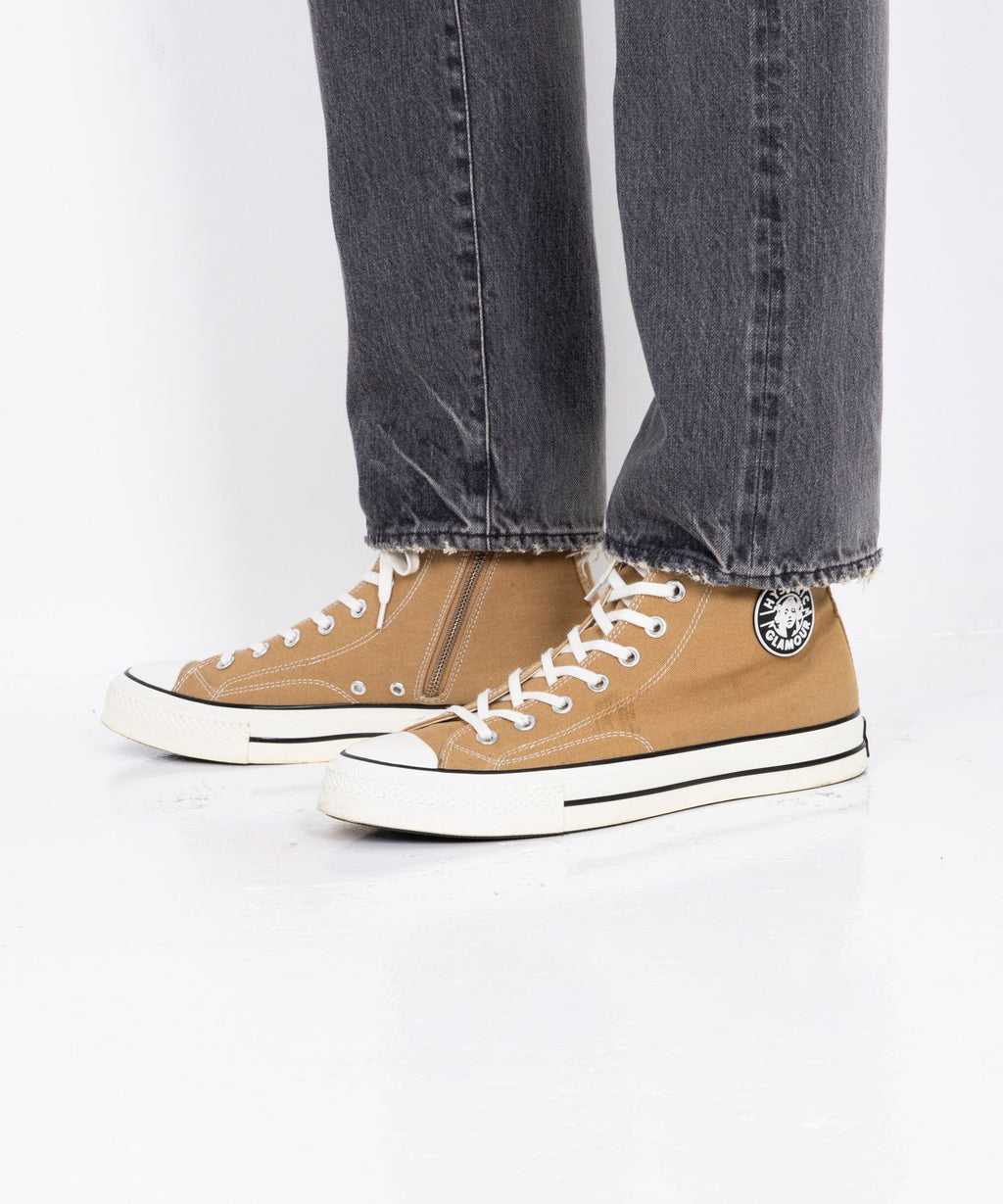 Side Zip High Cut Sneakers