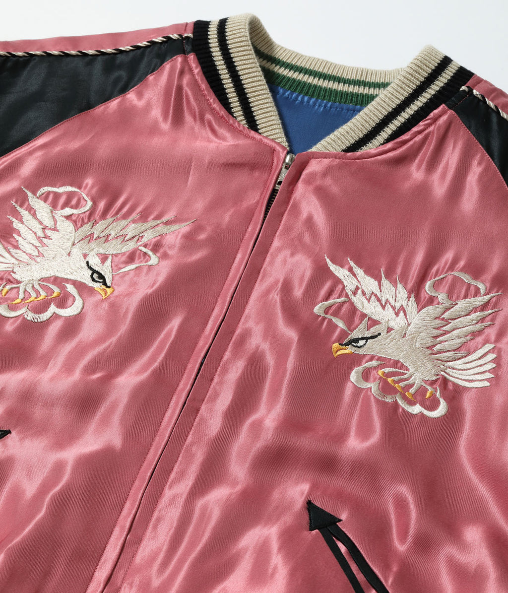 Early 1950s Style Acetate Souvenir Jacket “WHITE EAGLE” × “LANDSCAPE”