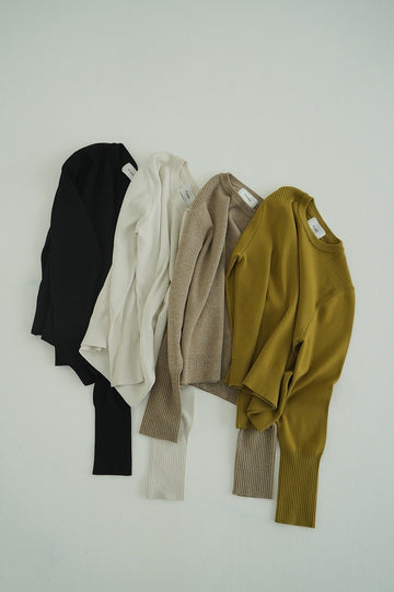 BASIC COMPACT KNIT TOPS