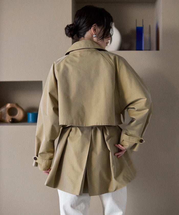 T/C Chambray Short Trench Coat