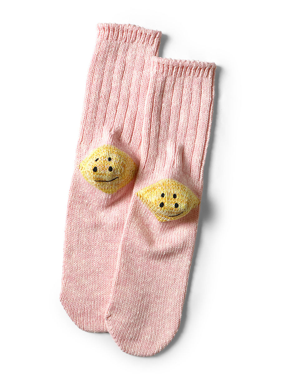 56 pieces 3×1 rib RAINBOWY HAPPY HEEL socks