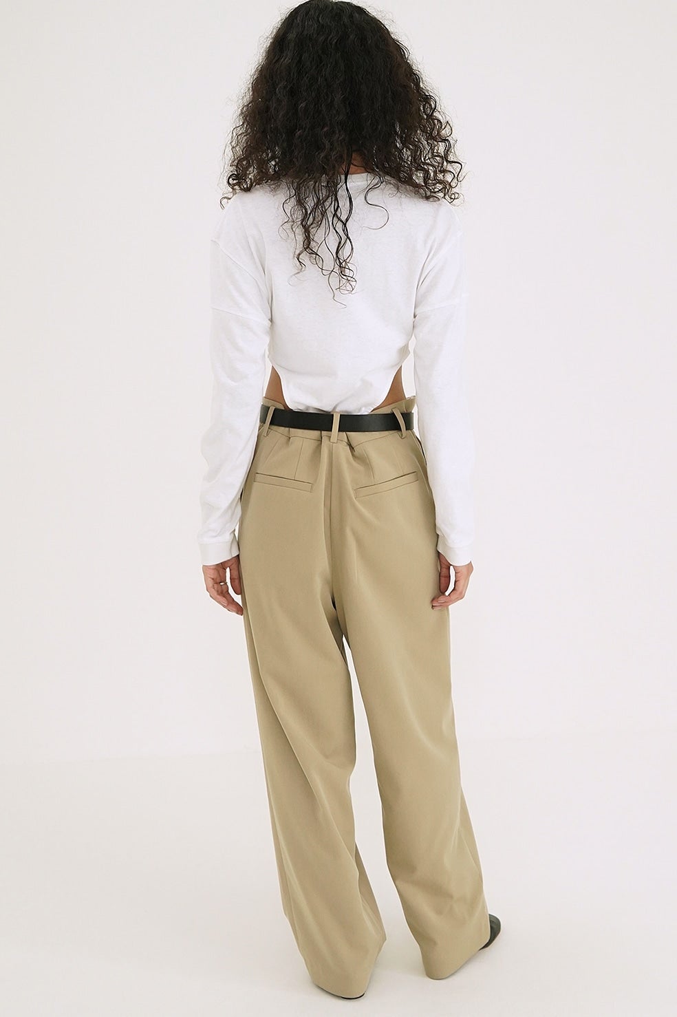 WAIST BELT DAD PANTS