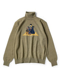 12G Wool High Neck Sweater (Lady Blue...)