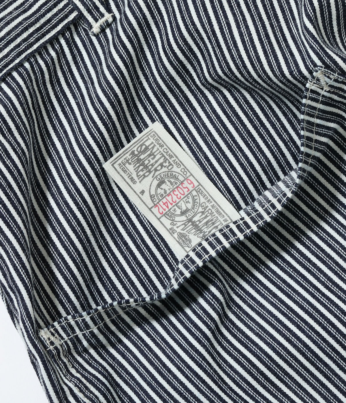 Fiction Romance 6oz. Indigo Stripe Double Knee Shorts