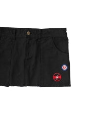 Noise Patch Military Low Rise Mini Skirt