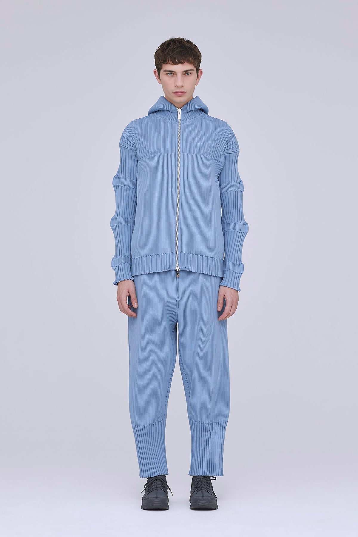 FLUTED HOODIE JACKET