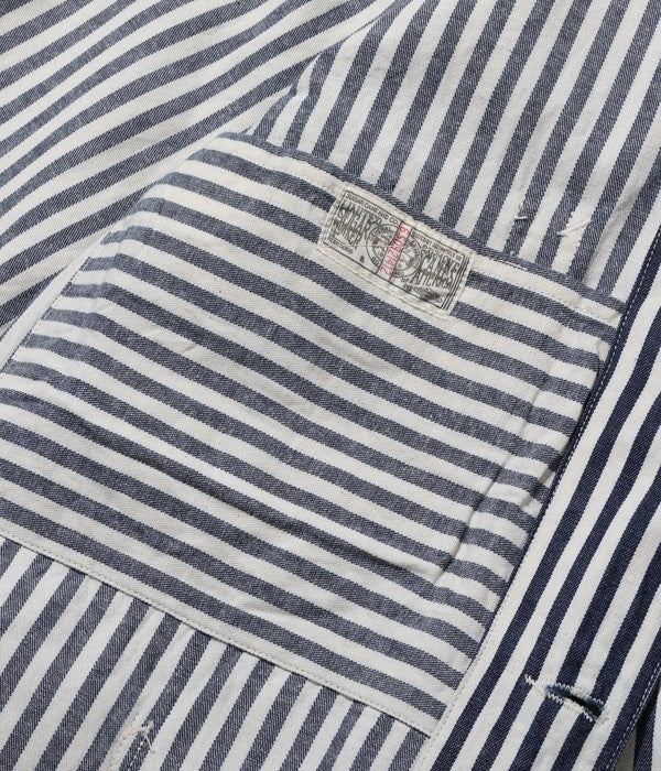 HEADLIGHT × FICTION ROMANCE NOS 7oz. 1 / 4" INDIGO STRIPE WORK COAT