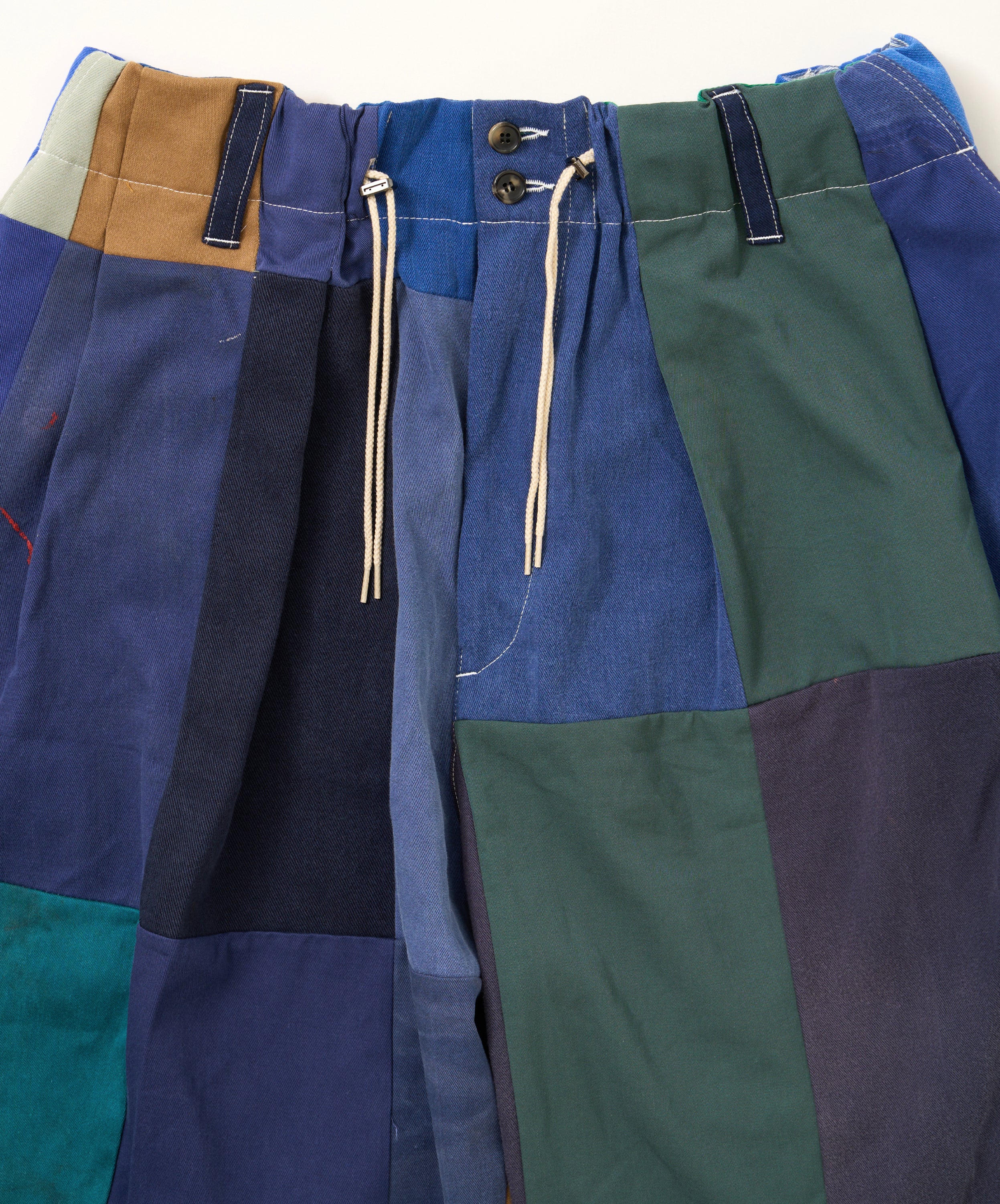 circular shorts bleu de travail two