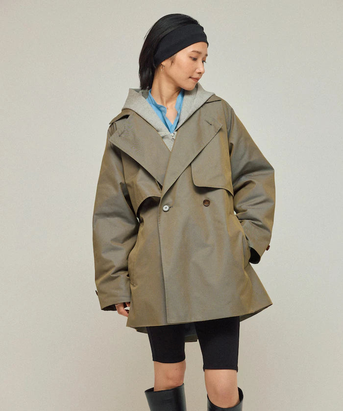 T/C Chambray Short Trench Coat
