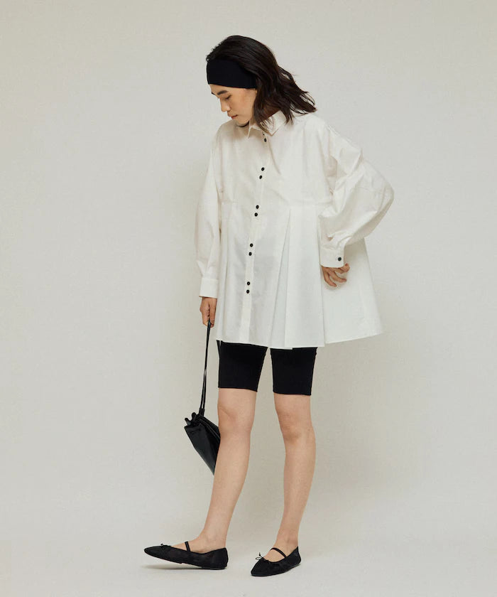 Box Stack Balloon Sleeve Long Sleeve Shirt