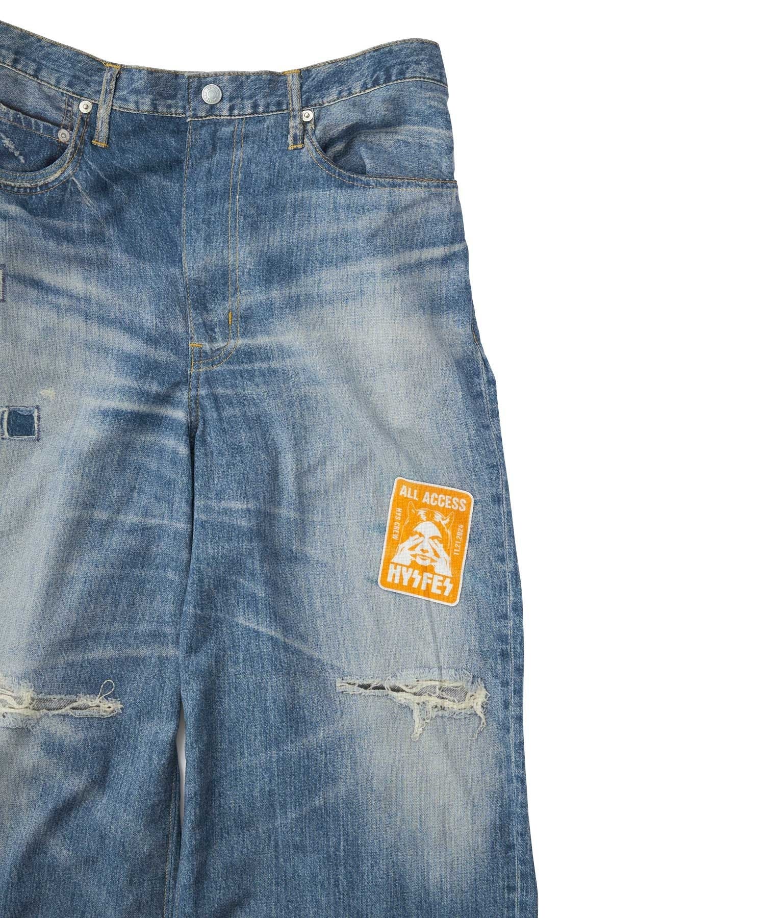 HYS FES PASS Denim Transfer Pants