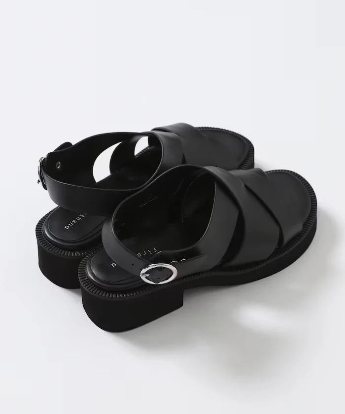 Wide Cross Sandals