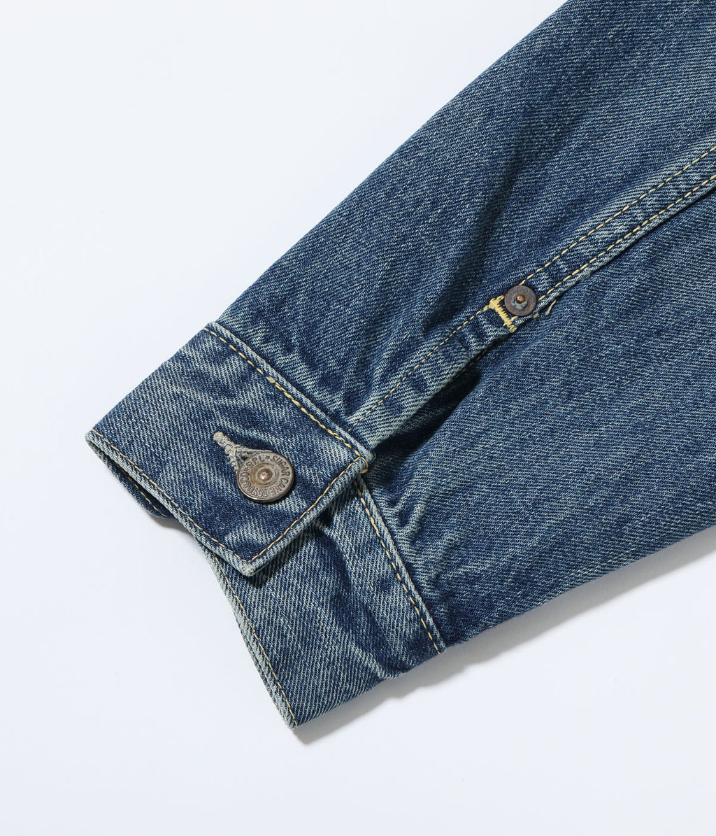 14.25oz. DENIM JACKET 1953 AGED MODEL CARTOON PAINT