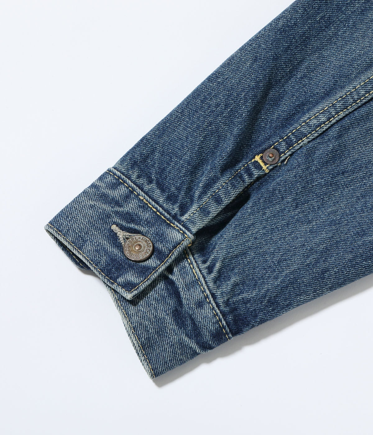 14.25oz. DENIM JACKET 1953 AGED MODEL CARTOON PAINT