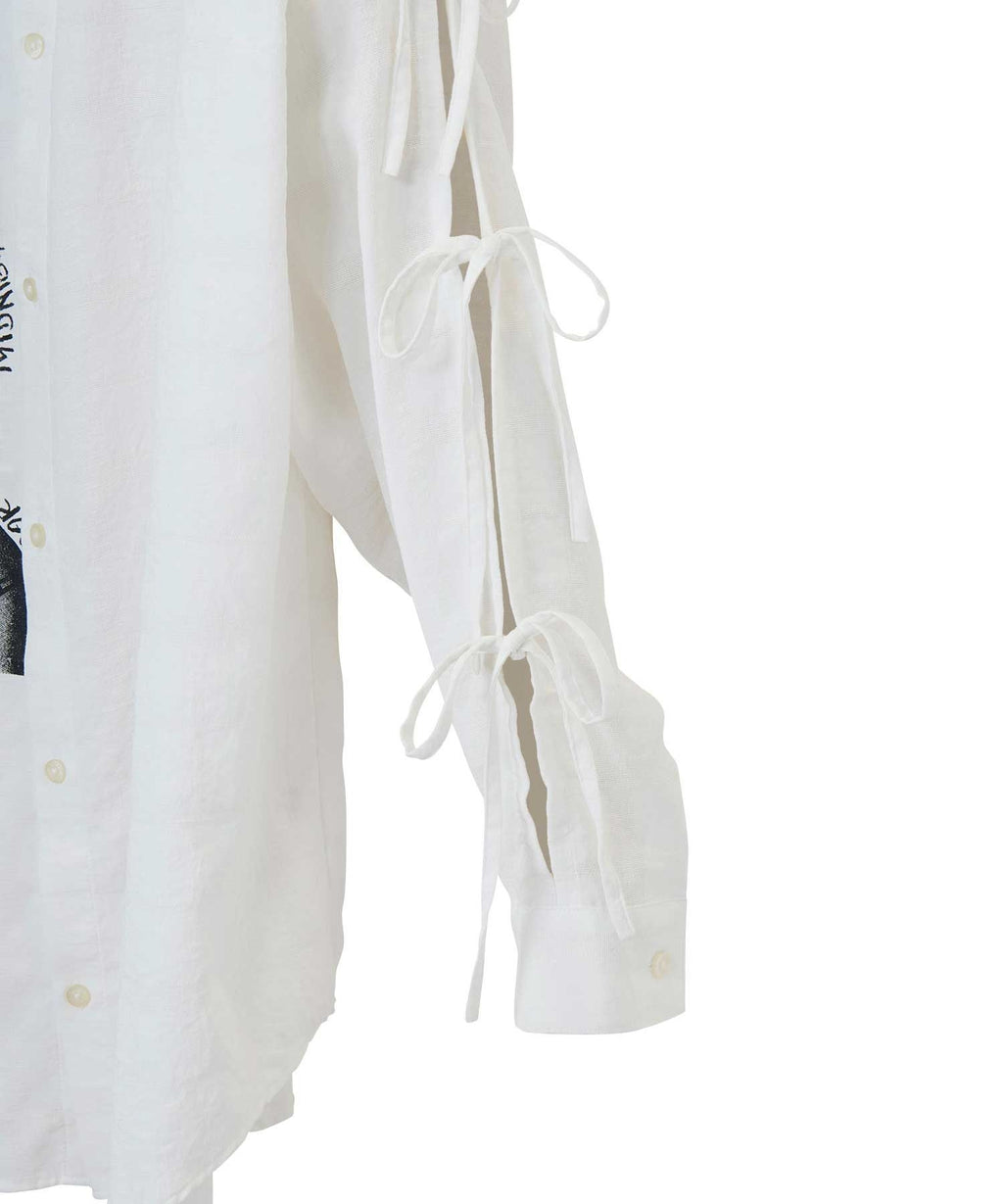 Hysteric Typical Girls Slit Ribbon Shirt