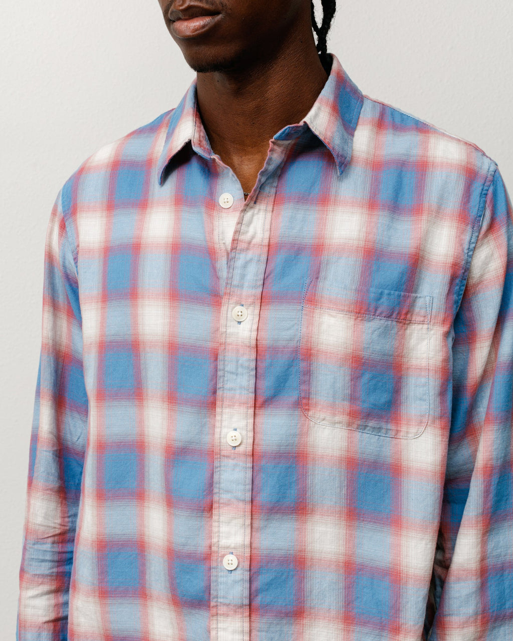 BEACH OMBRE PLAID SHIRT