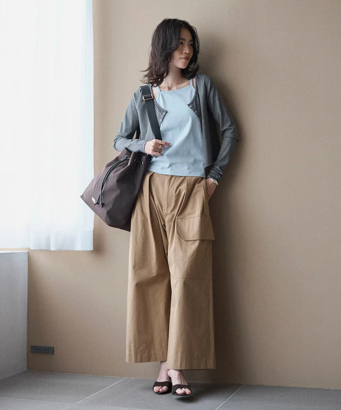 [February 12, 12:00 Release] Layered Set Top / Striped Cardigan & Camisole