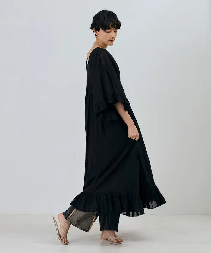 India Square Neck Frilled Dress