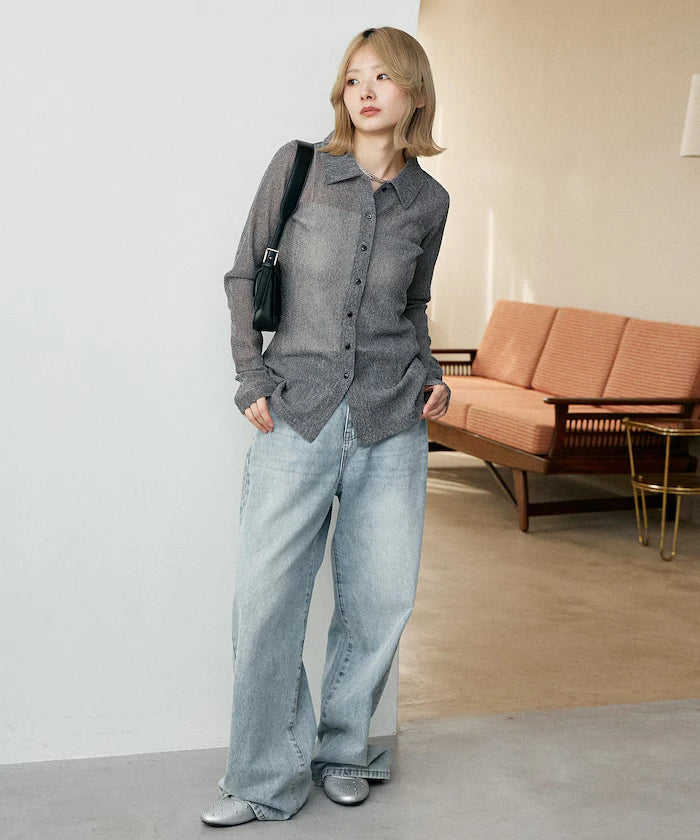Mesh Shirt Cardigan Limited Edition