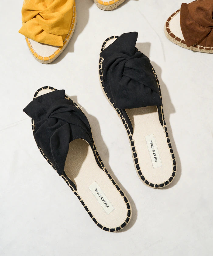 Espadrille-style Ribbon Sandals [Available in sizes 36-38]