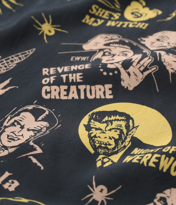 HIGH DENSITY RAYON OPEN SHIRT “THE MONSTERS” by VINCE RAY