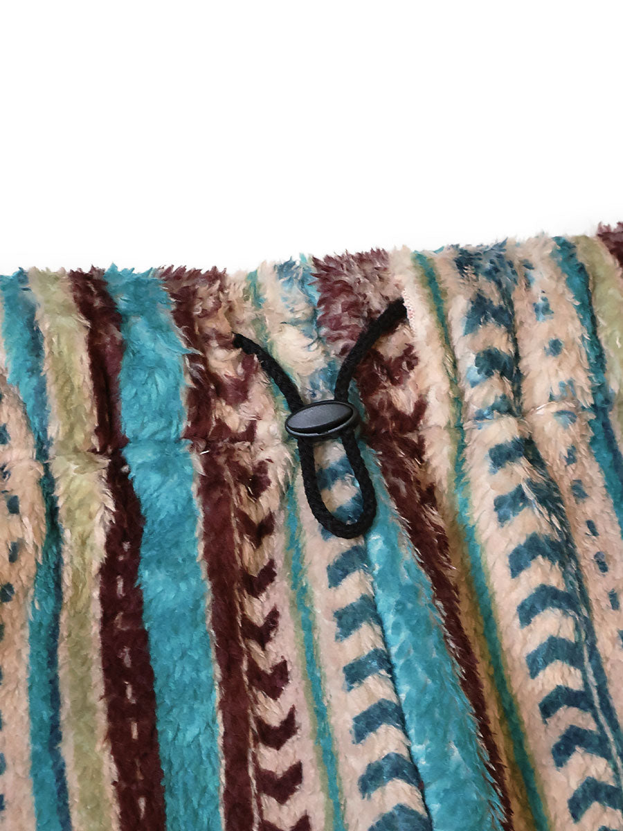 Columbia Stripe Pattern Fleece Easy Straight Pants