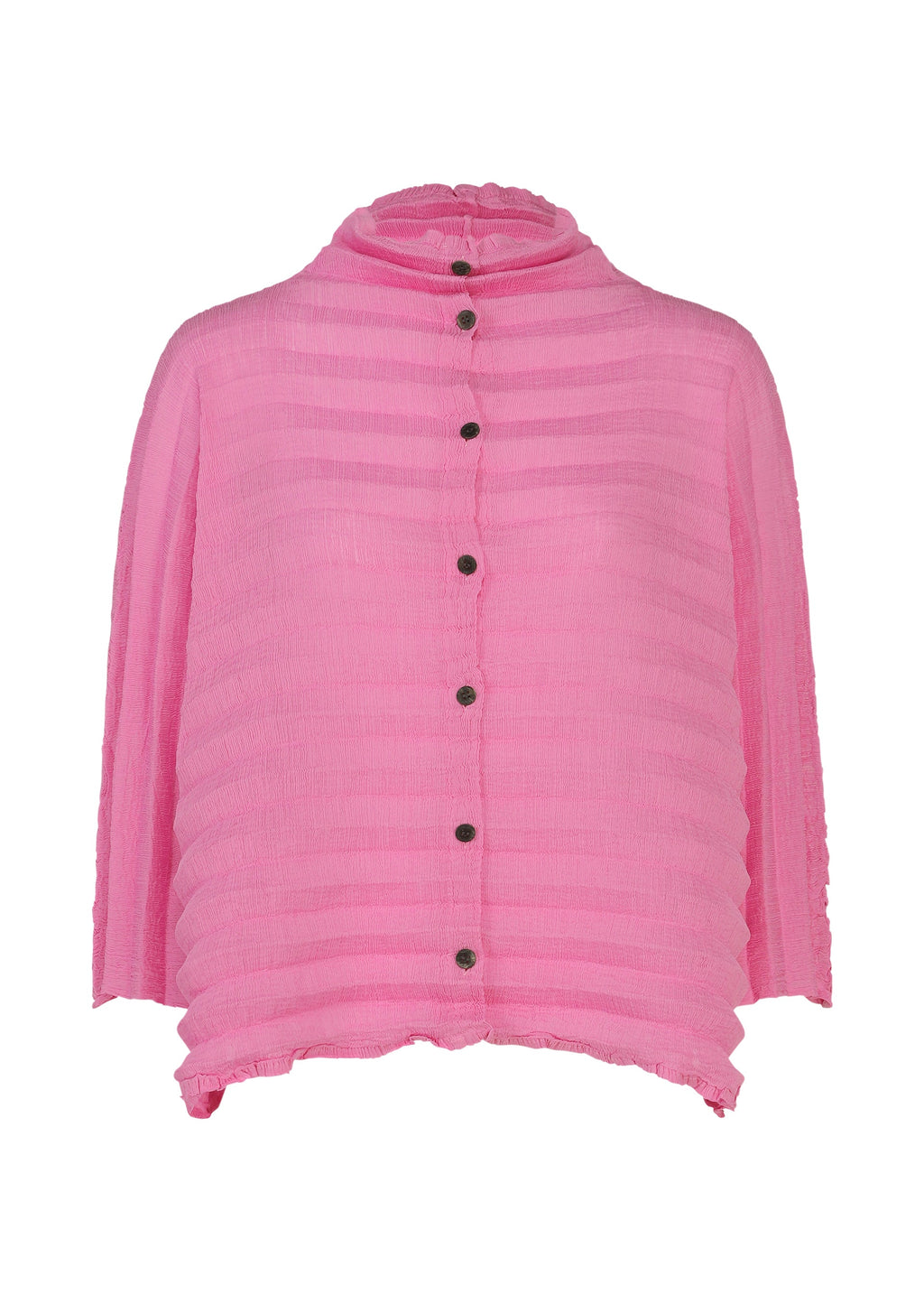 Accordion See-Through Crepe