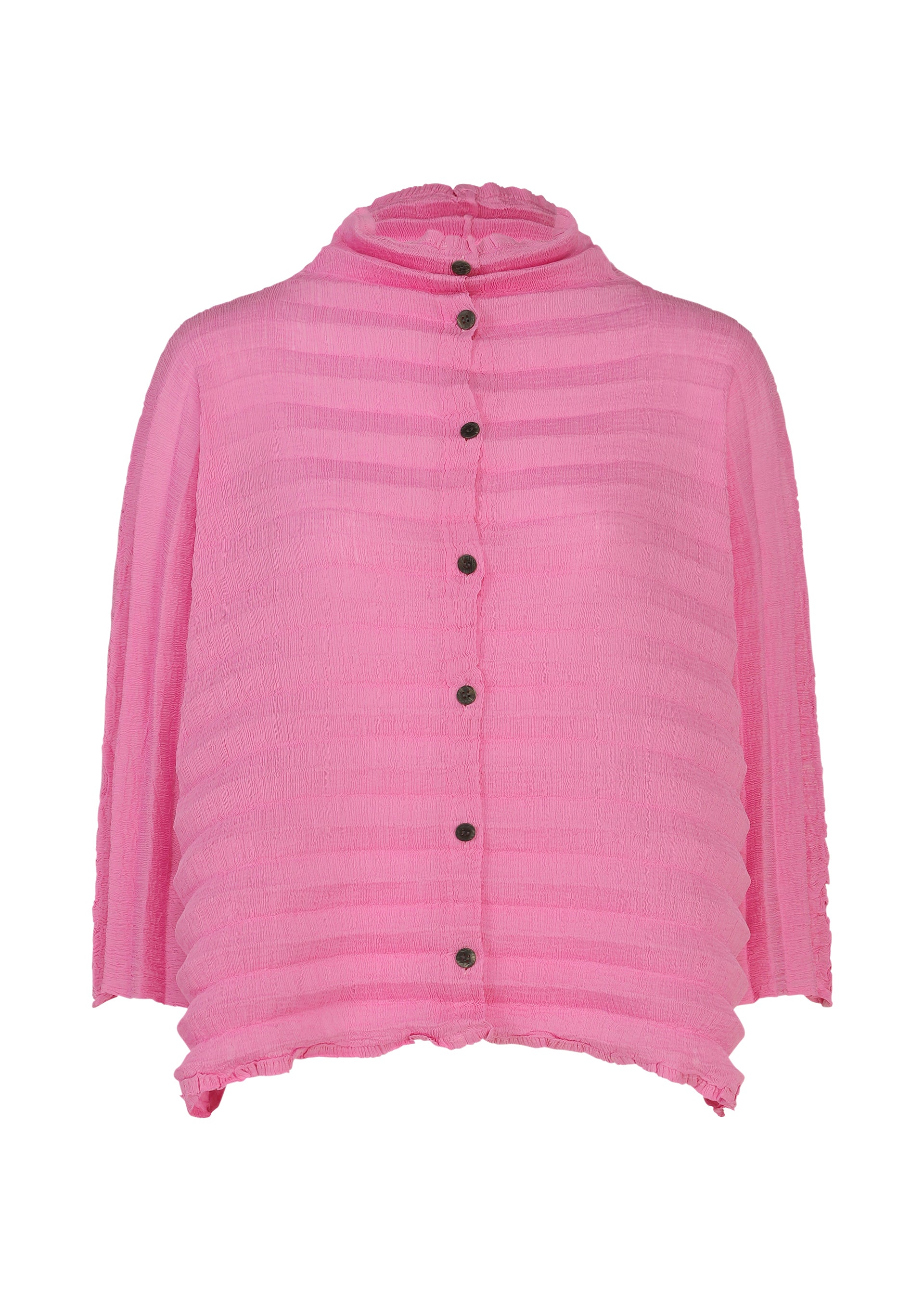 Accordion See-Through Crepe