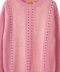SNAKE LOOP Embroidery Sweater
