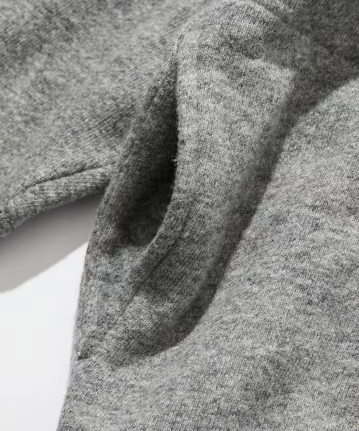 Merino Wool＋Cotton Loop Back Sweat Hoodie