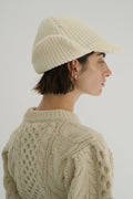 KIJIMA TAKAYUKI &times;CLANE WOOL KNIT EAR CAP