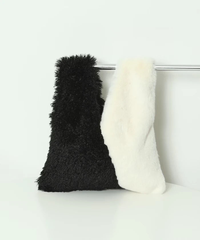 Faux Fur Combination Tote Bag
