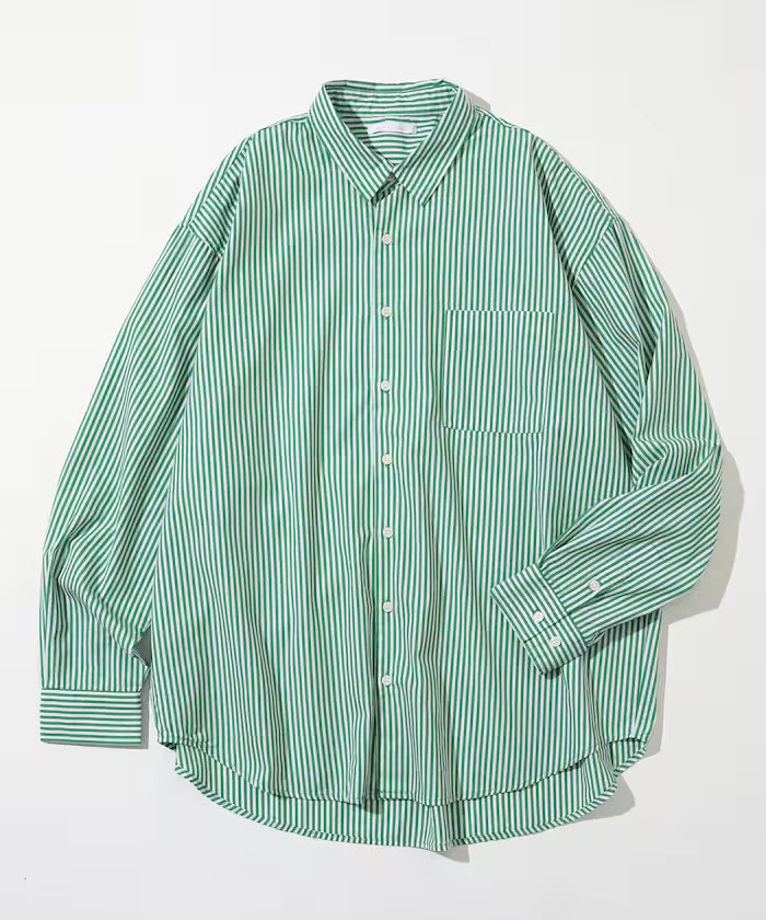 <New Color Added> Relaxed Fit Broad Shirt / Regular Collar / Long Sleeve