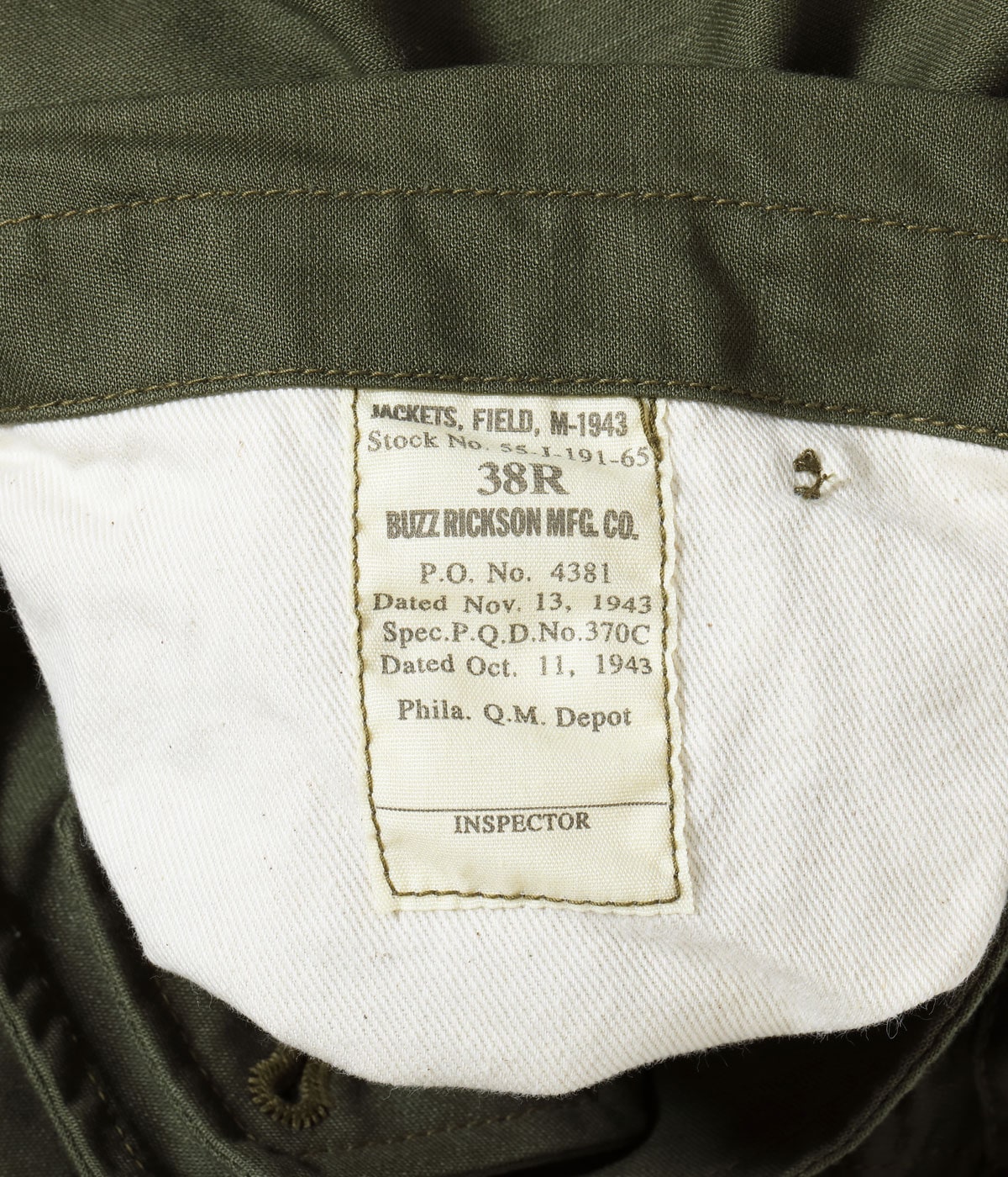 Type M-1943 ���BUZZ RICKSON MFG. CO.���