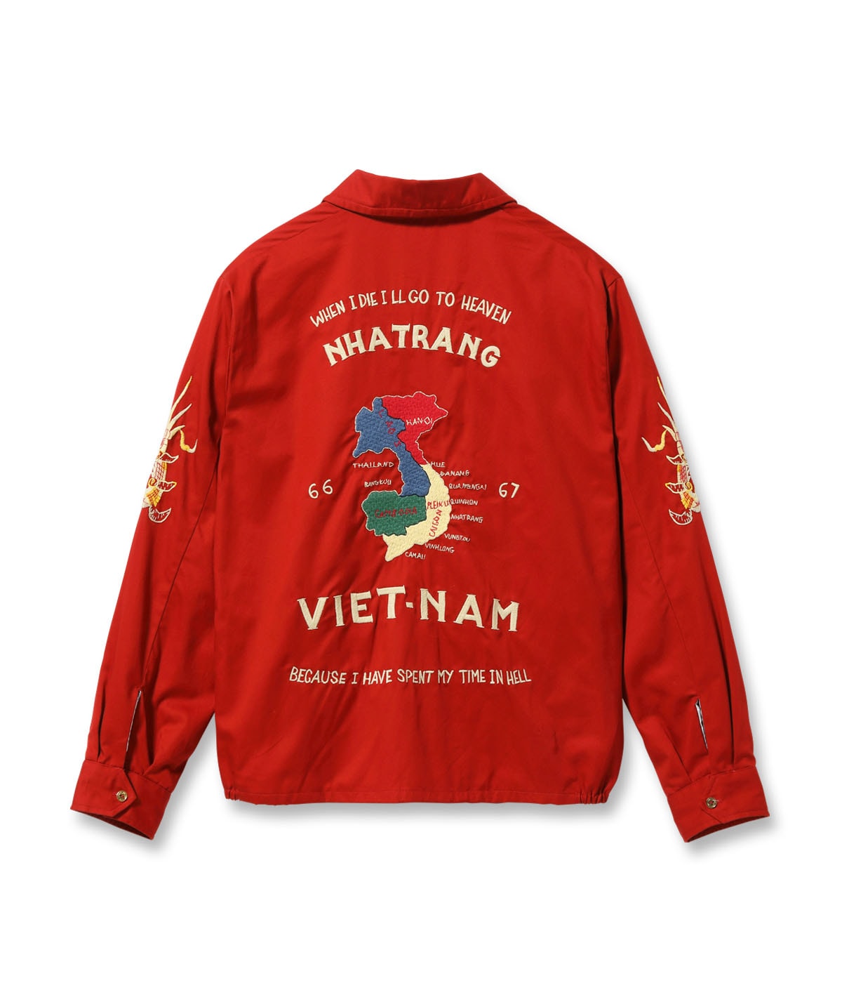 Mid 1960s Style Cotton Vietnam Jacket ���VIETNAM MAP���