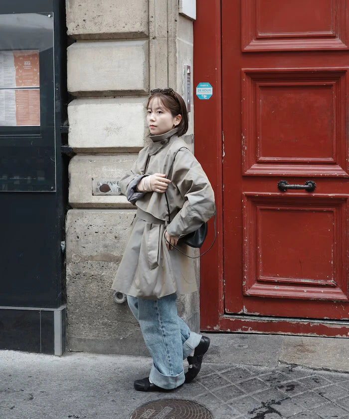 T/C Chambray Short Trench Coat