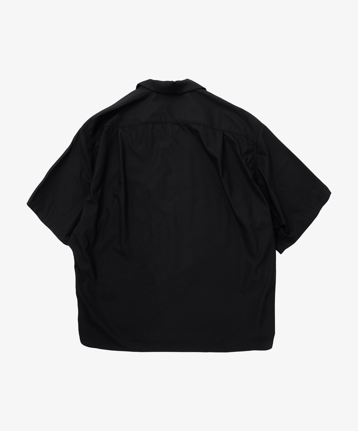 re-engineered overshirt short sleeve black