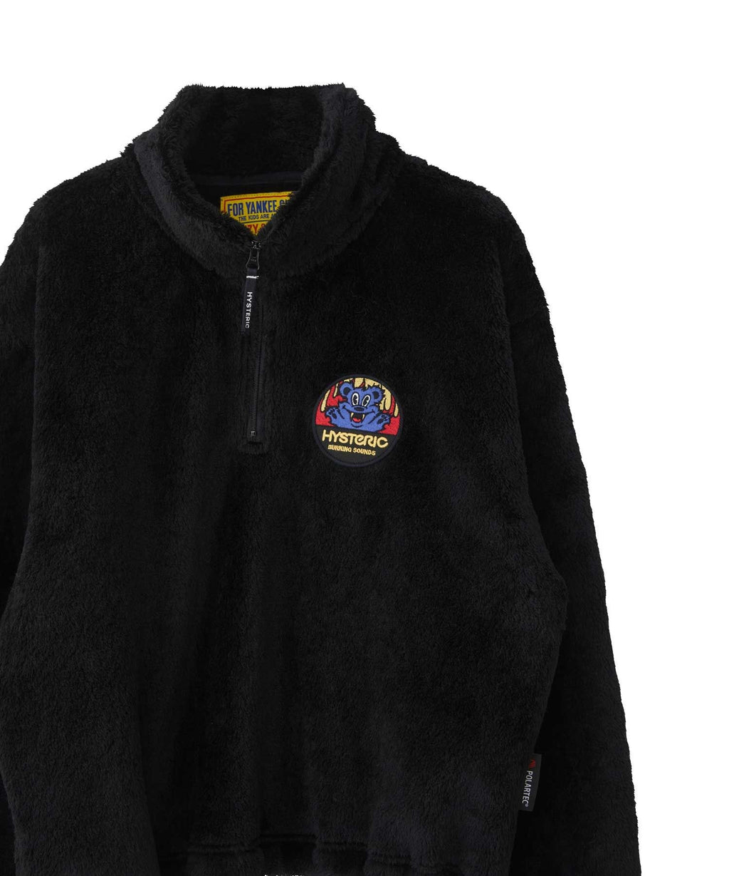 BURNING SOUNDS Patch Half Zip Sweat