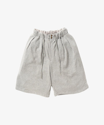 loop wheel circular short pants